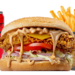 Chicken Cheese Burger Meal